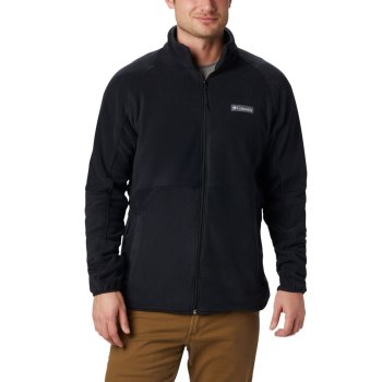 Pánské Bundy Columbia Basin Trail Full Zip Fleece Big Černé VKAOBR648